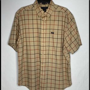 Ivy Crew Classics Men’s Shirt Button Down Wrinkle Resistant Short Sleeve Size L